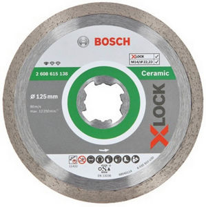 Kotouč řezný DIA Bosch Standard for Ceramic X-LOCK 125×22,23×1,6×7 mm