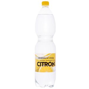 Minerální voda AQUADEK citron jemně perlivá 1,5 l