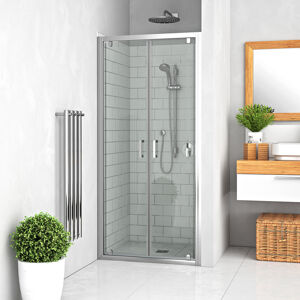 Dveře sprchové dvoukřídlé Roth LLDO2 1000 mm, LEGA LINE, Transparent
