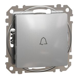 Tlačítko zvonek řazení 1/0 Schneider Sedna Design aluminium