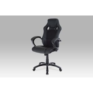 Kancelářská židle, koženka černá