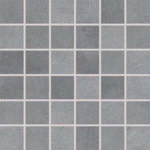 Mozaika Rako Extra 5×5 cm (set 30×30 cm) tmavě šedá DDM06724