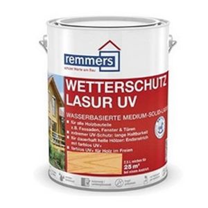 Bezbarvá středně vrstvá lazura na vodní bázi Wetterschutz Lasur UV+ Farblos (0,75l/bal.)