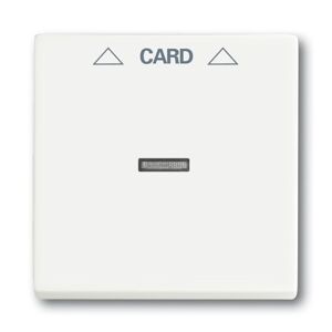 Kryt spínač kartový s průzorem ABB Future mechová bílá