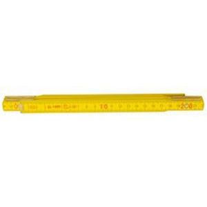 Metr skládací dřevo PROFI 1m žlutý - 113021