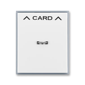 Kryt spínač kartový s průzorem ABB Element bílá, ledová šedá