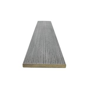 Dřevoplastová plotovka FOREST PLUS, odstín inox 120x11×3 600 mm