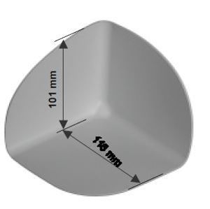 Rohová tvarovka SIKAPLAN S-Corner PVC 90° I, vnitřní roh (světle šedá)