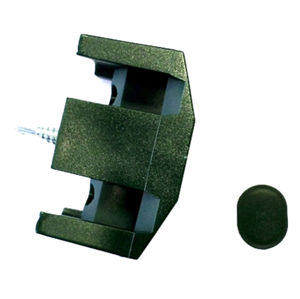 Příchytka z PVC k uchycení plotového panelu Nylofor 3D na sloupek 60x60 mm