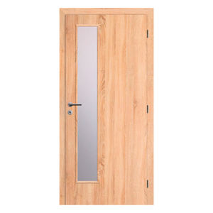 Dveře Solodoor KLASIK jednokřídlé, částečně prosklené, pravé, fólie sub sonoma, šíře 900 mm