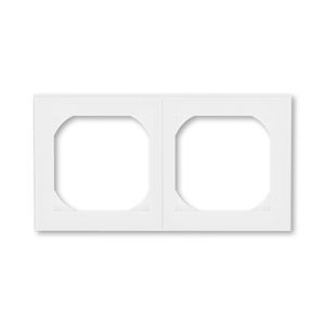 ROZBALENO - Rámeček otvor 55×55 ABB Levit dvojnásobný bílá