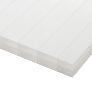 Deska polykarbonátová dutinková MULTICLEAR 16 BOX 3 WALL SC 1UV bílá 980×5000 mm