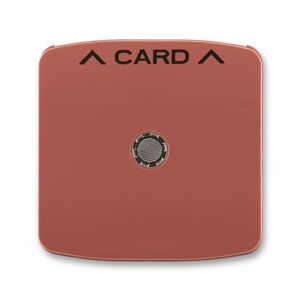 Kryt spínač kartový s průzorem ABB Tango vřesová červená