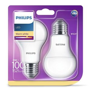 Philips LED E27 13 W teplá bílá (2ks/bal)