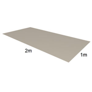 Tabule VIPLANYL z poplastovaného plechu 2x1 m 60/740 (tmavě šedá – RAL 7015)