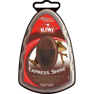 Houbička na boty KIWI Express Shine hnědý 7 ml