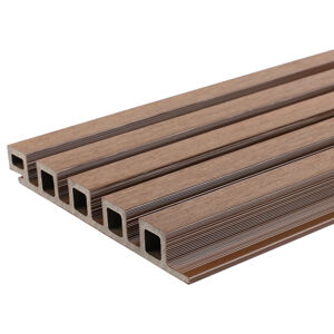 Obklad fasádní dřevoplastový DŘEVOplus PROFI teak 196,5×25×2800 mm