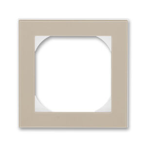 Rámeček jednonásobný s otvorem 55×55 Levit macchiato / bílá