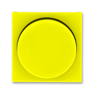 Kryt stmívač otočný ABB Levit žlutá, kouřová černá
