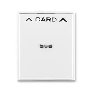 Kryt spínač kartový s průzorem ABB Time, Element bílá
