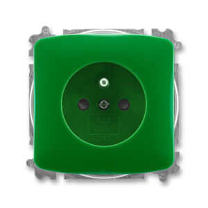 Zásuvka 230 V jednonásobná ABB Tango IP 40 zelená