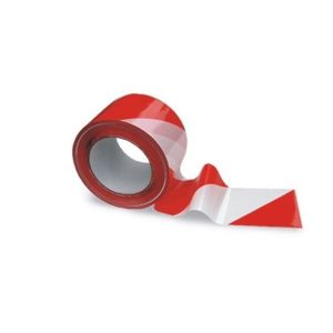 Páska výstražná Color Expert červeno-bílá 75 mm/200 m