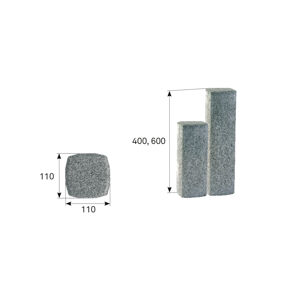 Palisáda betonová BEST PREMIUM standard antracit 110×100×400 mm