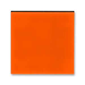 Kryt stmívač s průzorem ABB Levit oranžová, kouřová černá