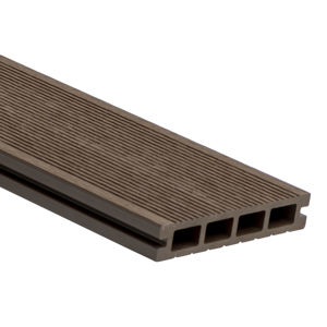 Prkno terasové dřevoplastové WPC PERI duté odstín chocolate 140×25×2900 mm