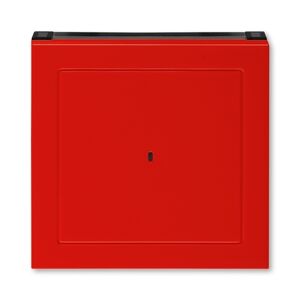 Kryt spínač kartový s průzorem ABB Levit červená, kouřová černá