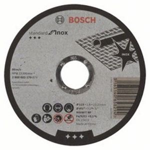 Kotouč řezný korundový Bosch Standard for Inox Rapido 115×22,23×1 mm