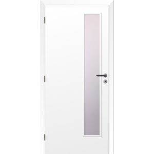 Dveře Solodoor KLASIK jednokřídlé, částečně prosklenné, levé, fólie bílá, šíře 900 mm