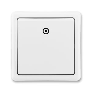 Tlačítko řazení 1/0 ABB Classic jasně bílá