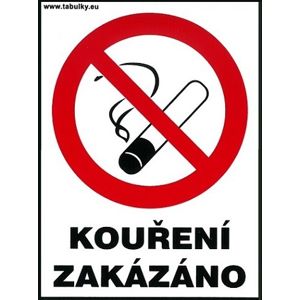 Samolepka Kouření zakázáno 120×160 mm