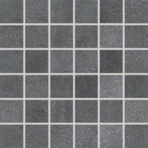 Mozaika Rako Form 5×5 cm (set 30×30 cm) tmavě šedá DDM05697