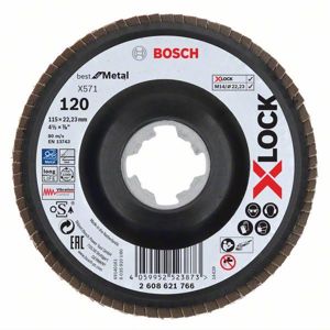 Kotouč lamel. Bosch X571 Best for Metal X-LOCK PL 115 mm 120
