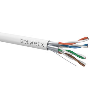 Kabel instalační Solarix CAT6a STP stíněný LSOH 500 m/bal.