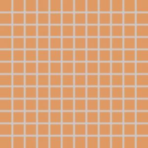Mozaika Rako Color Two 2,5×2,5 cm (set 30×30 cm) světle oranžová matná GDM02150