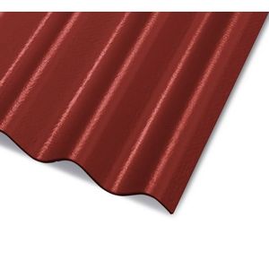 Krytina vláknocementová vlnitá Cembrit Vltava A5 1250×918 mm červená