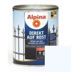 Lak na kov Alpina Direkt A Rost 750 ml lesk bílá RAL9016