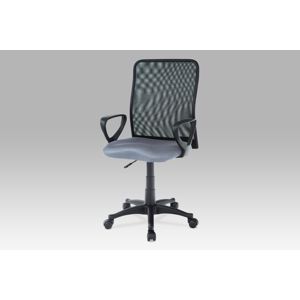 Kancelářská židle, látka MESH šedá/černá, plynový píst