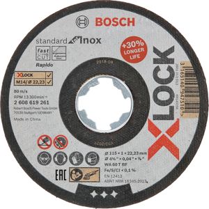 Kotouč řezný Bosch Standard for Inox X-LOCK 115×1 mm