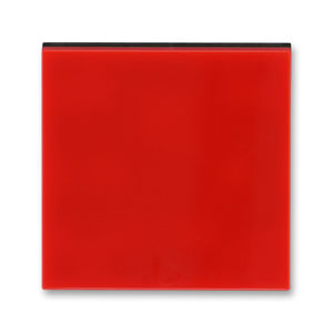 Kryt stmívač s průzorem ABB Levit červená, kouřová černá