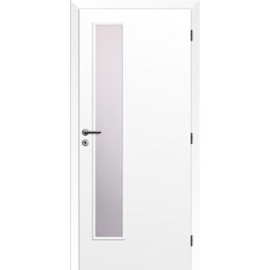 Dveře Solodoor KLASIK jednokřídlé, částečně prosklenné, pravé, fólie bílá, šíře 600 mm