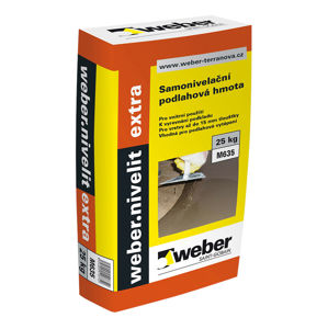 Weber.nivelit.extra samonivelační modifikovaná cementová podlahová hmota, 25kg