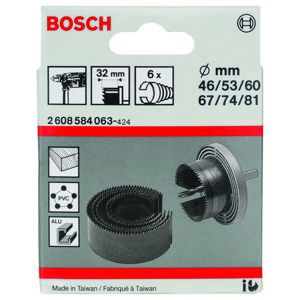 Děrovky pilové Bosch 46–81 mm 6 ks
